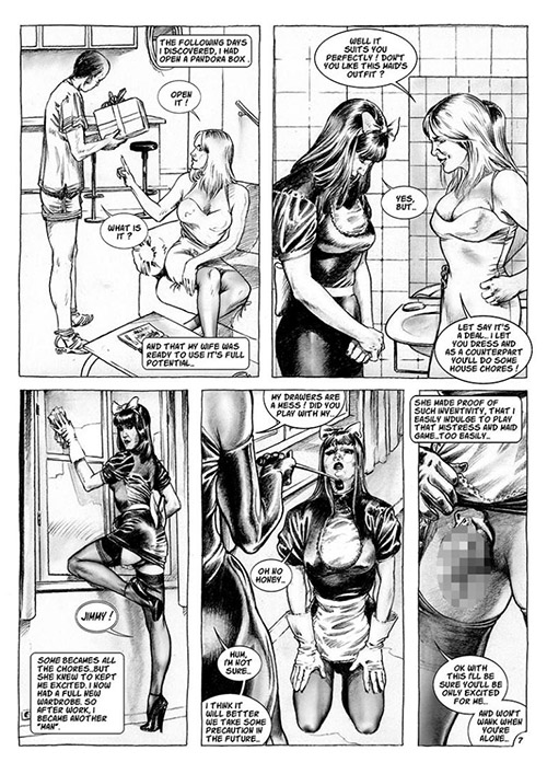 husband crossdressed as a sissy maid