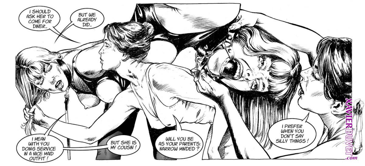 gagged submissive bondage comics by Xavier Duvet