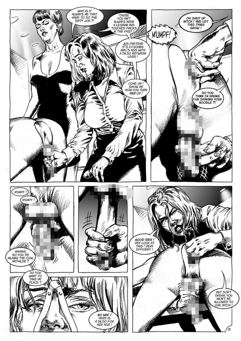 milking the crossdresser with a finger in the ass