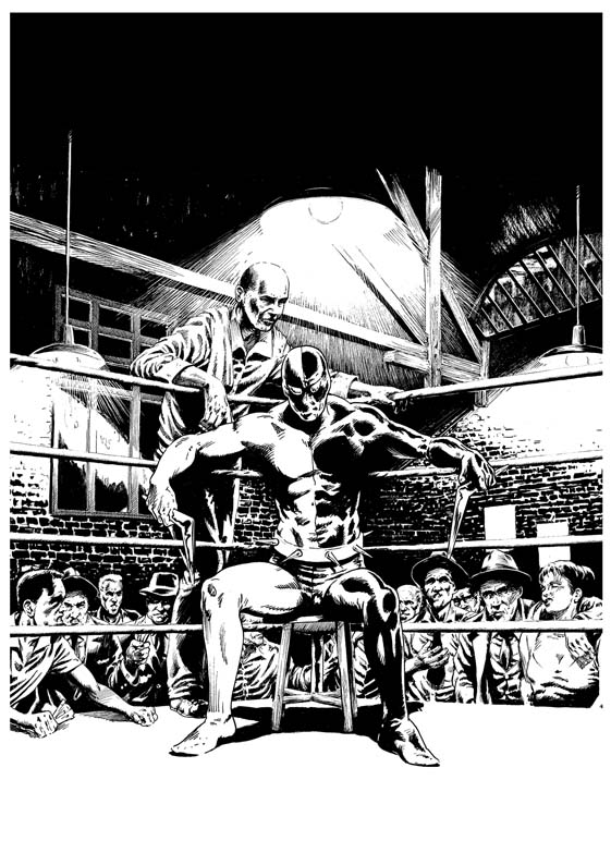 poster daredevil golden age avec escrocs