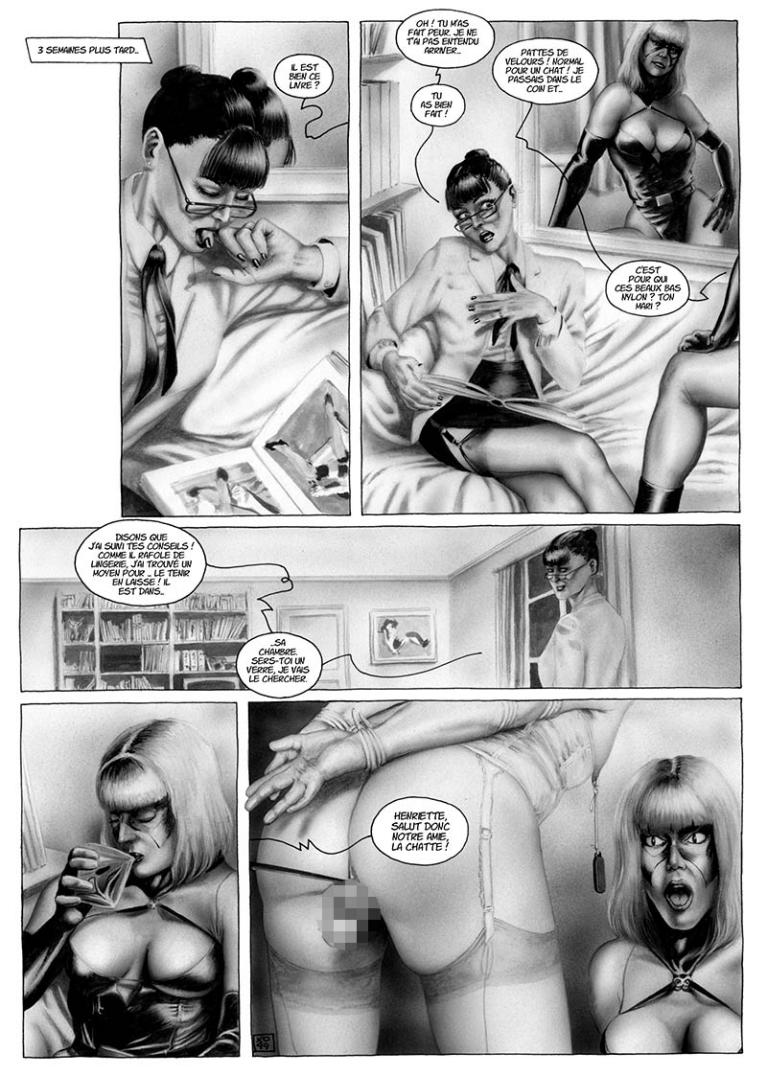 travesti avec couilles en laisse