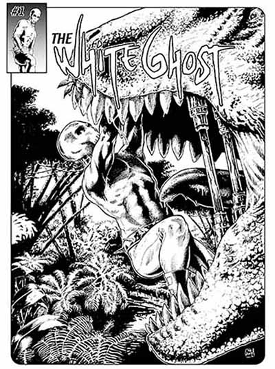Comic the white ghost